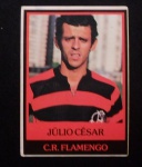 COLECIONISMO - Card Antigo do Chicletes Ping Pong - com Julio Cesar  jogador do Flamengo