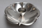 castiçal de mesa em metal espessurado a prata, belprata 90