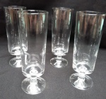 conjunto de 4 taças francesas em cristal. medindo 14 x 5 cm diâmetro