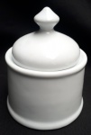 açucareiro confeccionado em porcelana branca
