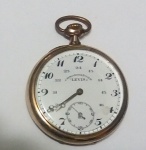 antigo relógio de bolso, suiço, marca LEWIS, cronometro, com caixa em plaque d'or. funcionando.5 cm diam