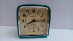 Relógio Despertador Antigo, Manufatura BRASEIKO 2 RUBIS, Funcionando (inclusive mostrador de segundos), aprox. 9,5 x 9 x 6cm, conforme fotos
