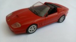 Miniatura Ferrari Superamerica Promocional Shell V-Power, escala 1/38, plástico c/ pneus borracha; aprox. 11,5 x 5 x 3cm, c/f