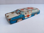 Miniatura de Lata, Made in Japan, Década 60, Ambulance, Litografia bom estado, porém com marcas do tempo, falta rodas e chassi; aprox. 9,5 x 4 x 1,5cm