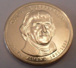 USA - Moeda de 1 Dollar- "Série Presidentes" - 2007 - Thomas Jefferson - Letra P - FC