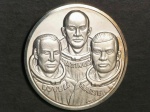 Medalha - Apolo 13 -1980 - proof - prata -  40,5 mm - 24,7 Grs - Rarissima !!
