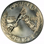USA-1 Dollar- Moeda Comemorativa-Olimpíadas-1988-prata-Proof-38,1mm-26,73 grs- c/ estojo e certificado!!!