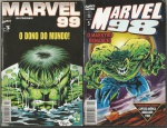 2 Gibis Hq Quadrinhos Marvel Comics Marvel 98 e 99  -Editora Abril 1998/99