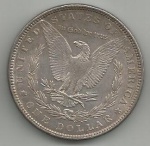 USA - Dollar Morgan - 1885 - Prata - 39 mm - 26,7 Gramas