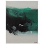 Tikashi Fukushima (1920-2001), Sem Título. Óleo sobre tela. Assinado, cid. 81 x 61 cm.