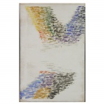 Heinz Kühn (1908-1987) Sem Título.Pintor ligado à abstração Óleo sobre tela. Assinado no verso.1982. 75 x 50 cm.