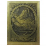 Jean-Honoré Fragonard (1732-1806), Nu Feminino. Pintor e gravador francês cujo estilo Rococó foi distinguido por sua notável facilidade, exuberância e hedonismo. Possivelmente a matriz em bronze. Europa, Séc. XIX. 28,5 x 20,5 cm.