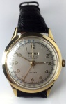 Relógio Pierce movimento a corda, triple date, caixa folheada a ouro 18 k de 37 mm de diâmetro, década 60, em perfeito estado de conservação e funcionamento