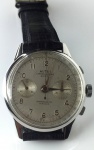 Relógio Chronograph Suisse Butex, Cronômetro, movimento a corda, caixa de aço inox de 37 mm de diâmetro, década 60, em perfeito estado de funcionamento