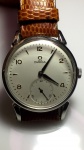 Relógio Omega Mecanismo a Corda,  caixa de aço inox de 34 mm de diâmetro original, década de 60, em perfeito estado