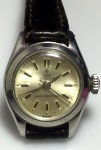 Lady Vintage – Relógio Tudor, movimento manual, caixa by Rolex em aço inox de 23 mm de diâmetro, coroa rosqueável, em perfeito estado, década de 60