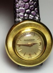 Lady Vintage – Relógio jóia da Jaeger - Le Coultre, raro modelo Sol,  caixa de ouro 18 K de 20 mm de diâmetro, coroa embutida no fundo do relógio, movimento manual, em perfeito estado, década de 60