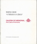 Marina Caram - O Trágico do Lírico I texto I Isaac Krasilchik I Memorial da América Latina I 26 páginas