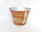 Balde de gelo da Cerveja Itaipava Premium em Aluminio. Medida: 20cm de altura x 23cm de diametro