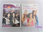 Lote 2 jogos para nintendo wii The Naked Brothers e Imagine Fashion Party. Não testados.