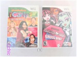 Lote 2 jogos para nintendo wii iCarly 2 e Monster High Ghoul Spirit. Não testados.