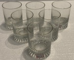 6 copos para Wisky em grosso cristal, medindo 7,5 cm alt