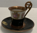 RIEBER MITTERTEI BAVARIA - Xícaras com seu pires em porcelana de coleção.
