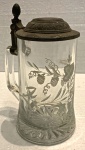 Linda caneca alemã de coleção, cristal