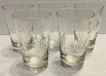 5 belos copos para agua, medindo: 13 cm alt.