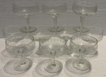 Saint Louis 10 taças para Champagne em cristal.