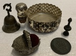 Lote contendo: 6 objetos de diversos tipos e materiais.
