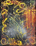 ARTUR BARRIO - óleo s/ tela, medindo: 65 cm x 50 cm