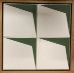Linda cerâmica emoldurado como quadro, medindo total: 34 cm x 34 cm