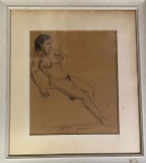Manoel de Assunçao SANTIAGO (1897-1987) - grafite s/ papel, medindo: 35 cm x 29 cm e 51 cm x 57 cm