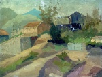 ANISIO DANTAS - óleo s madeira, medindo: 35 cm x 27 cm
