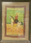 Pintura indiana, medindo: 77 cm x 1,03 m