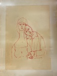 AUGUSTO RODRIGUES - desenho s/ papel, medindo: 47 cm x 66 cm e 71 cm x 94 cm