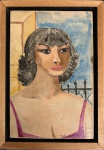 DI CAVALCANTI - aquarela s/ papel colado em cartão, medindo: 16 cm x 23 cm (atribuído)