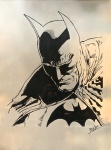 BENE - Espetacular coleção, estudo do primeiro Batman, nanquim s/ cartão, emoldurado e enorme, medindo: 75 cm x 97 cm e 93 cm x 1,17 m