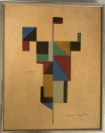 Maria LEONTINA (1917-1984) - aquarela s/ papel, medindo: 23 cm x 28 cm
