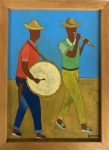 DJANIRA (1914-1979) - óleo s/ cartão colado em madeira, medindo: 20 cm x 26 cm (atribuído) (obra foi restaurada e emoldurada)