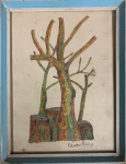 Cicero DIAS (1907-2003) - estudo tecnica mista s/ papel, medindo: 20 cm x 25 cm