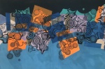 Roberto BURLE MARX (1909-1994) - tinta gráfica s/ panneaux, medindo: 1,32 m x 90 cm.)(Pertenceu coleção particular do Rio de Janeiro)(reproduzido no catálogo do leilão)