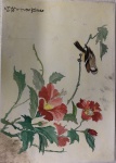 pintura oriental aquarela s/papel medindo 29x42