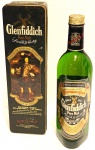 WHISKY RARO DE COLEÇÃO- Glenfiddich Pure Malt Scoth Whisky Anos 70/80. Puro malte escocês, Garrafa lacrada vintage na caixa original.