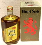 BEBIDA DE COLEÇÃO-RARÍSSIMO Whisky King of Scots escocês, garrafa lacrada. Grande oportunidade!