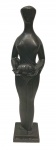 Alfredo CESCHIATTI (1918-1989) - escultura em bronze, representando Pompeia segurando cordeiro ou Doadora, medindo: 75 cm alt.