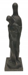 Alfredo CESCHIATTI (1918-1989) - escultura em bronze, representando Maria com Jesus, medindo: 50 cm alt.