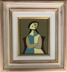 Milton DACOSTA (1915-1988) - óleo s/ tela, medindo: 18 cm x 21 cm e 40 cm x 43 cm (Pertenceu coleção particular do Rio de Janeiro)(reproduzido no catálogo do leilão)