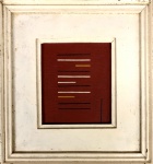 Aluisio CARVAO (1920-2001) - óleo s/ eucatex, medindo: 14 cm x 163 cm e 27 cm x 29 cm